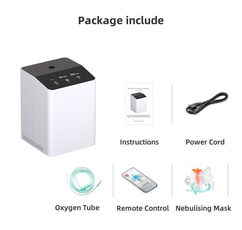 1-7L/min,93%-30%Portable Oxygen Device Machine Atomization Function For Home Use — image 14