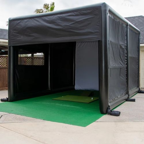 13x10FT Portable Inflatable Golf Simulator Enclosure Golf Training Cage w/Screen — image 4