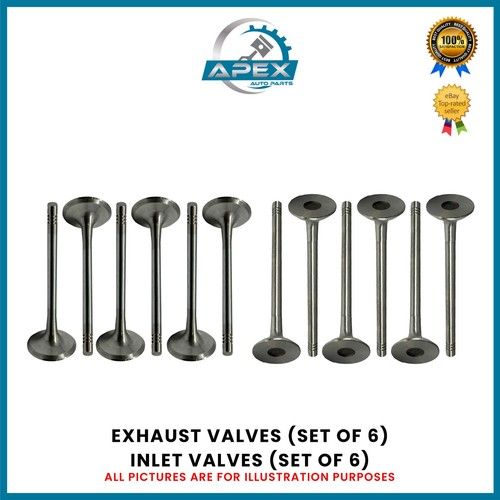 INLET & EXHAUST VALVES SET FOR CITROËN & PEUGEOT 1.2 PETROL ENGINE HNZ (EB2DT)