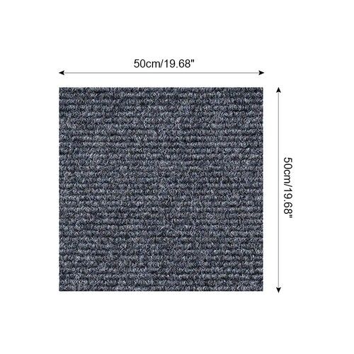 Anti-Slip Squares Self Adhesive Carpet Tile Peel and Stick for Home Offices