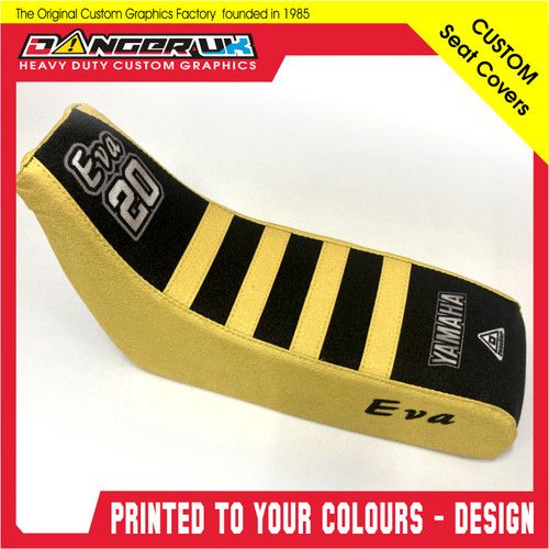 YAMAHA PW 50 MOTOCROSS SEAT COVER DuraGrip Ribbed GRIPPER Custom