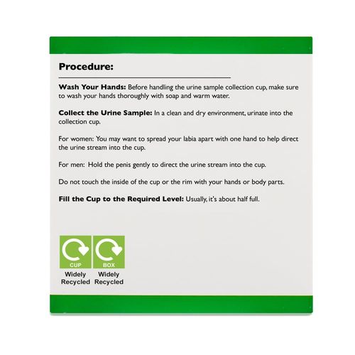 Urine Specimen Cups (50 Pack) 60ml Sterile Sample Containers Disposable — image 4