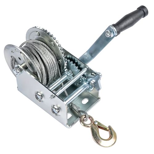 2500 lbs Hand Winch Boat Winch with 10m Steel Wire Rope Diameter 5 mm 32ft cable — image 1