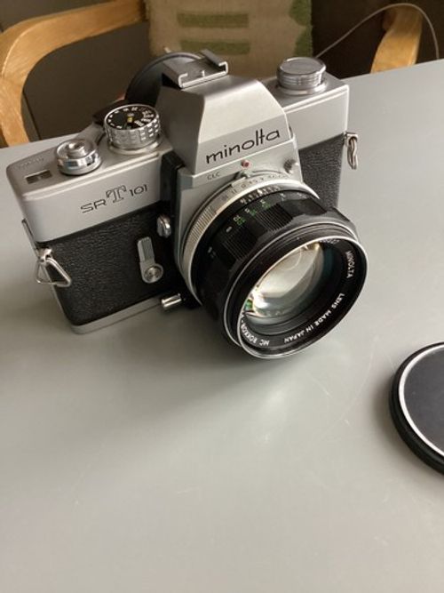 Minolta SRT101 with RokkorPF 58mm f1.4 lens