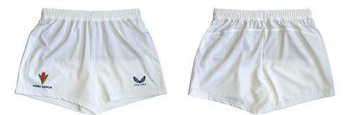 Samoa Men's Pro Shorts (Size 5XL) Rugby Home White Shorts - New