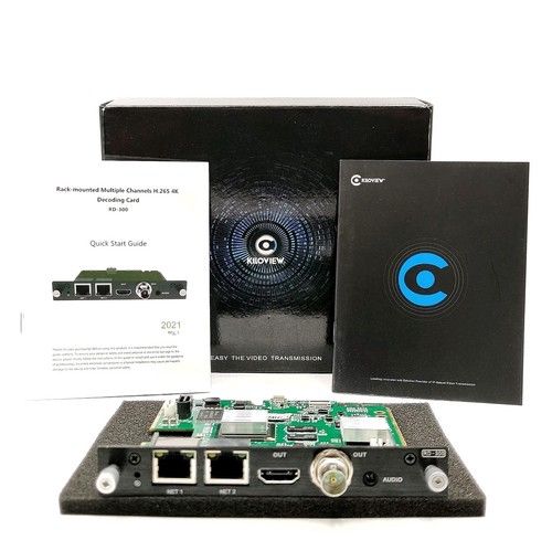 Kiloview RD-300 IP and NDI HX to SDI and HDMI H.265 UHD Decoder Card Converter