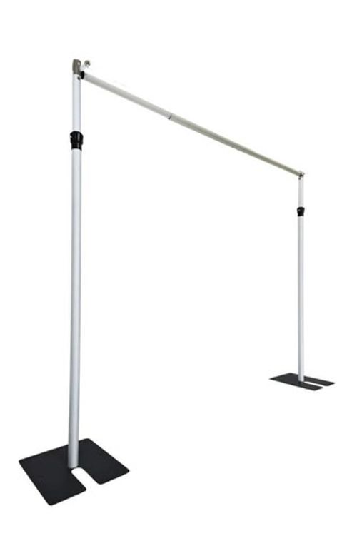 3x3m Heavy Duty Adjustable Backdrop Curtain Stand Kit Telescopic Drape Frame