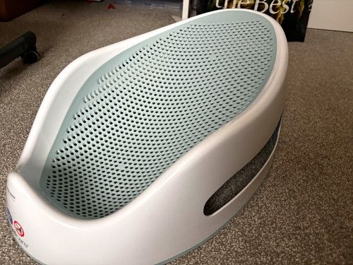 Angelcare Baby Bath Support Seat White/blue Bath Seat Support