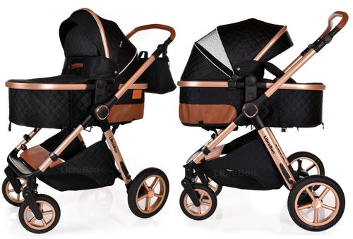 3 in 1 Pram Newborn Baby Buggy Set Travel System with Car Seat Folding Pushchair — image 3