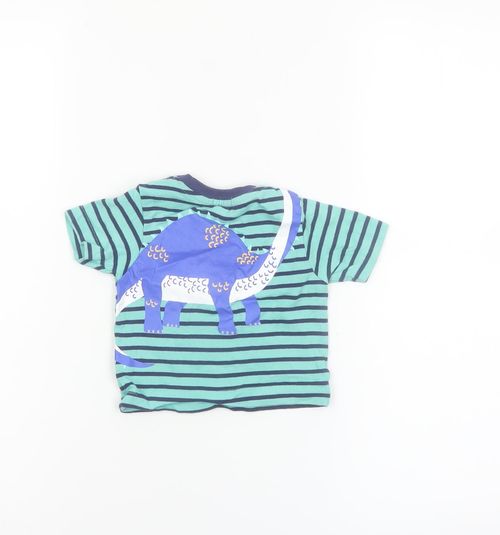 Unisex Baby & Toddler Lilly + Sid Size 3-6 Months Basic T-Shirt Blue Striped — image 4