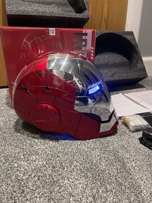 Autoking Iron Man Helmet MK5 1/1 Voice-controlled Mask Transform Cosplay Prop — image 7