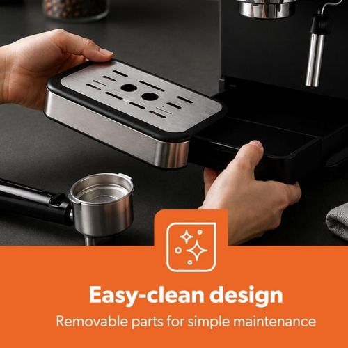 20 Bar Espresso Machine Milk Frother 1350W Coffee Maker Latte 1.8L Ground Coffee — image 6