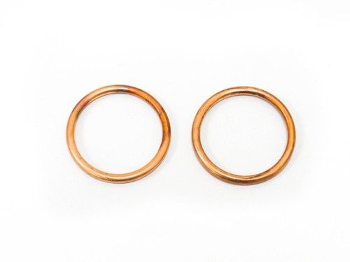 2x Exhaust Copper Gaskets For Moto Guzzi V7 Classic (744cc) 2008-2012