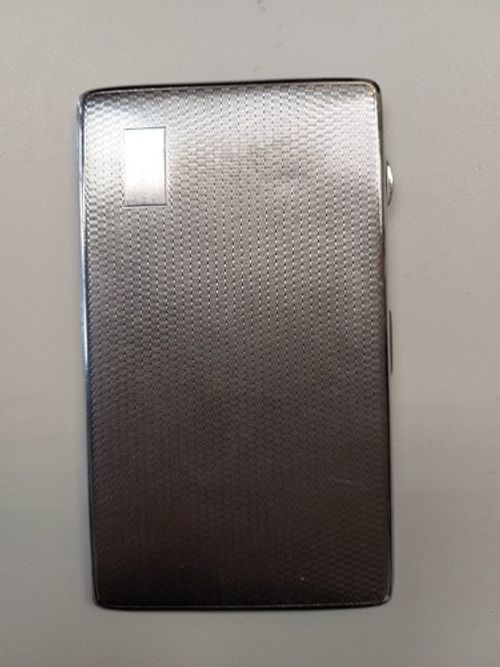 Art Deco Vintage Mid Century Chrome Plate Cigarette Case