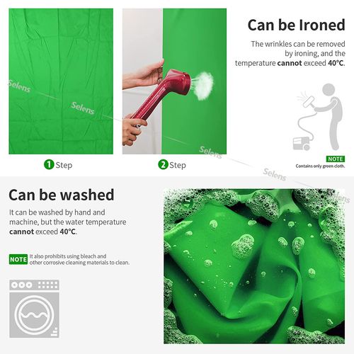 10×10FT Green Backdrop Muslin Cloth Screen Photo Background Photography Studio — image 5