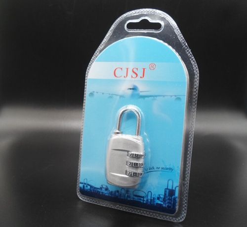 3-Dial Combination Padlock Case Luggage Travel Suitcase Resettable Lock  Random — image 2