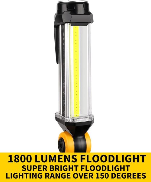 Cordless LED Work Light for Dewalt 18v Battery 2000LM Battery Powered Flashlight — image 4