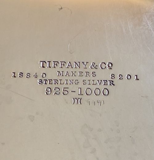 Tiffany & Co Vintage Sterling Silver Salver Repro Robert Abercromby London 1734 — image 3