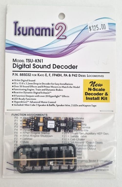 New Tsunami 2 DCC Sound Decoder TSU-KN1 - Mobile Decoder for Kato Locos