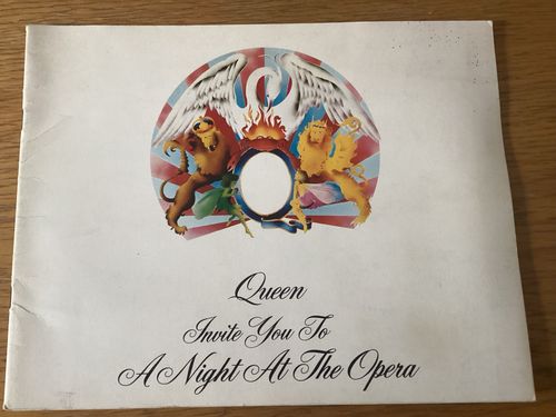 Queen 'A Night At The Opera' 1975 UK Concert Tour Programme Book & Ticket — image 1