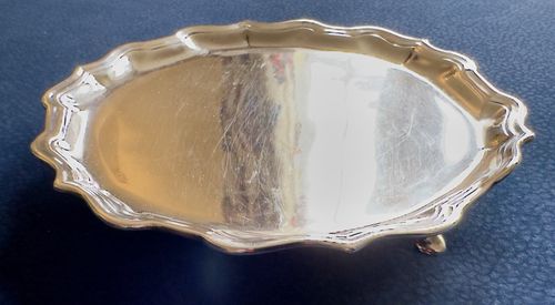 Tiffany & Co Vintage Sterling Silver Salver Repro Robert Abercromby London 1734 — image 5