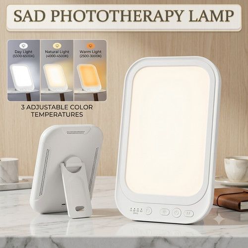 SAD Lamp, SAD Light Therapy Lamp, 10,000 Lux Natural Daylight Sad Light wit