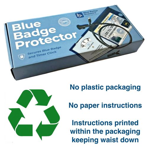 Blue Badge Double Protector Disabled Anti Theft Lock Security Holder Wallet — image 6