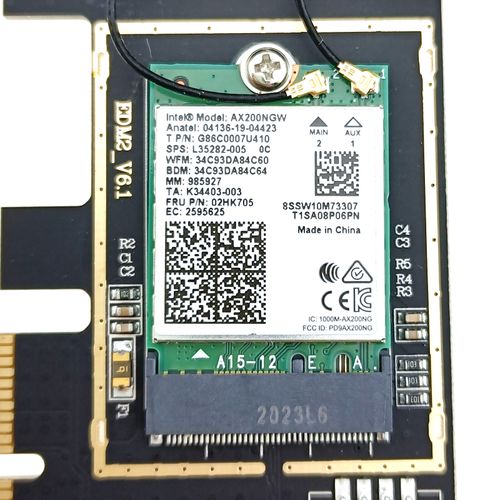 AX200 WiFi 6 Bluetooth Desktop PCIe Wireless Card Windows 11 PC WLAN Network — image 2