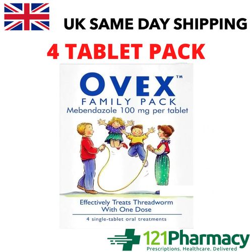 Ovex Family Pack - 4 Threadworm Treatment Tablets - READ DESCRIPTION — image 1