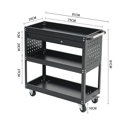 Roller Tool Cabinet Storage Chest Box Roll Cab Garage Storage Tool Trolley Cart — image 2