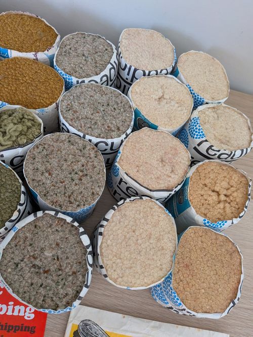 Readicut Rug Making Wool Pure New Wool 35 FULL, 8 part packs, latch hook booklet — image 13