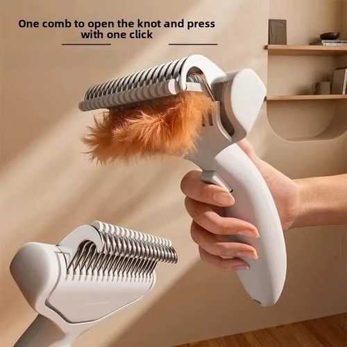 Professional Pet Grooming Brush Dog Cat Deshedding Comb Long Hair UK