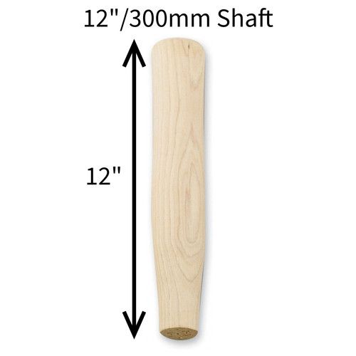 Genuine Hickory Wood Lump / Club Hammer Handle Shafts Supplied With Wedges