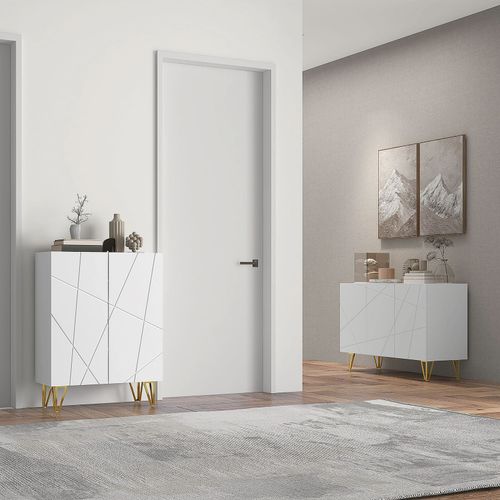 HOMCOM Storage Cabinet, Sideboard with Adjustable Shelves, White — image 10