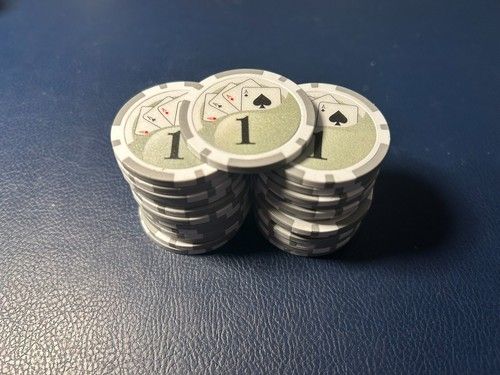 Numbered Poker Chips 11.5g Various Denominations 1 5 25 50 100