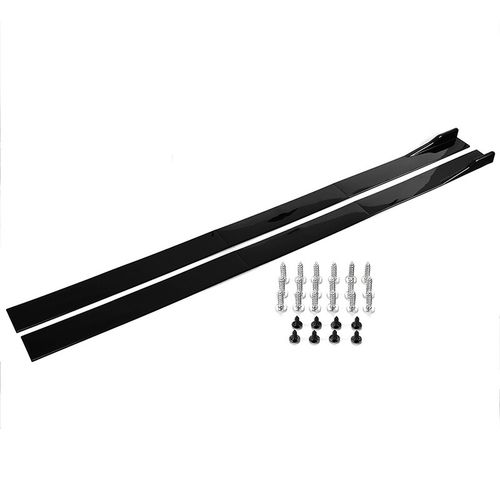 Glossy Black 86.6'' Side Skirt Extension For BMW E39 E46 E53 E90 E92 E93 E60 E61 — image 8