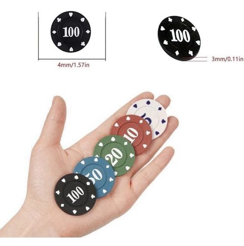 Poker / Casino Chip Set with Case 100pc — image 5