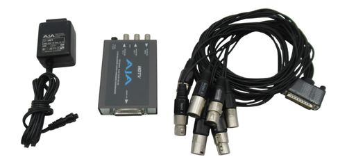 AJA HD10AMA HD/SD Analog Audio Embedder/Disembedder + Breakout Cable + Adapter — image 2