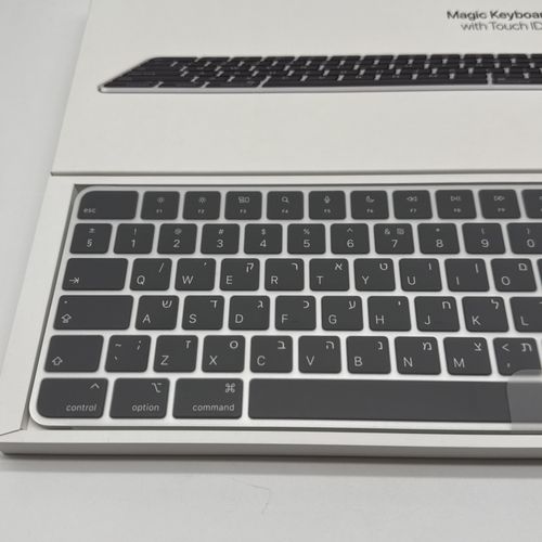 GENUINE APPLE MAGIC KEYBOARD WITH NUMERIC KEYPAD TOUCH ID BLACK WIRELESS HEBREW — image 4