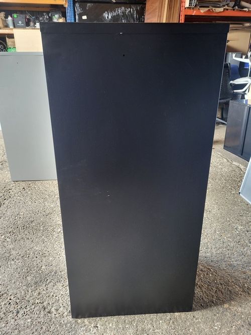 Office Black Filing Cabinet |  4 Drawer Steel Storage Lockable Unit - 132cm Tall — image 8