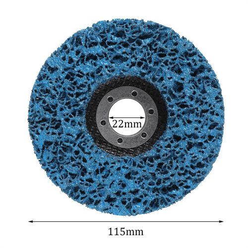 10PCS Poly Strip Wheel Discs Paint Rust Remove Abrasive Angle Grinder 115mm 4.5" — image 2