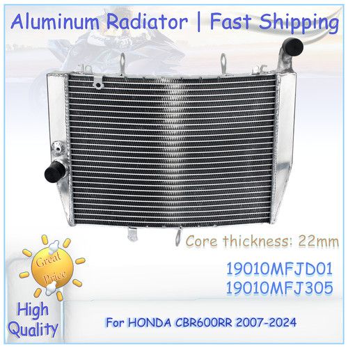 Performance Aluminium Radiator For Honda CBR 600 RR 2007-2024 CBR600RR ABS 07-25