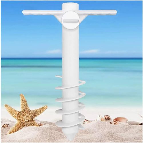 SCREW IN PARASOL ADJUSTABLE BASE HOLDER UMBRELLA GROUND SPIKE BEACH STAND BEST — image 8