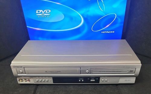 Hitachi DV-PF5E DVD VCR Combo Player Recorder VHS Hi-Fi Stereo Main Unit TESTED  — image 3