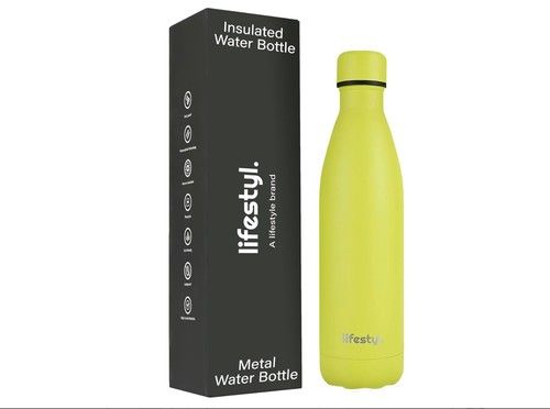 Lifestyl Stainless Steel Water Bottle Vacuum Insulated Flask BPA Free Leakproof