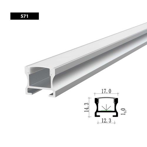 2M LED Profile Aluminium Channel Extrusion Housing Track For LED Strip Lights