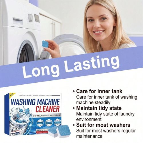 Prime Drum Washing Machine Cleaner Pro,12-Pack Deep Clean Drum & Remove Descaler — image 3