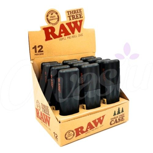 RAW Three Tree Case - Three Cone Case Holder - Holds 3 Pre Rolled Cones