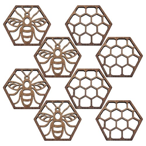 16Pcs Multi Color Wood Coasters for Coffee Table Protective Cup Mats — image 11