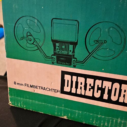 Erno Director 8mm Filmstrip Projector & Film Viewer, Green/Black